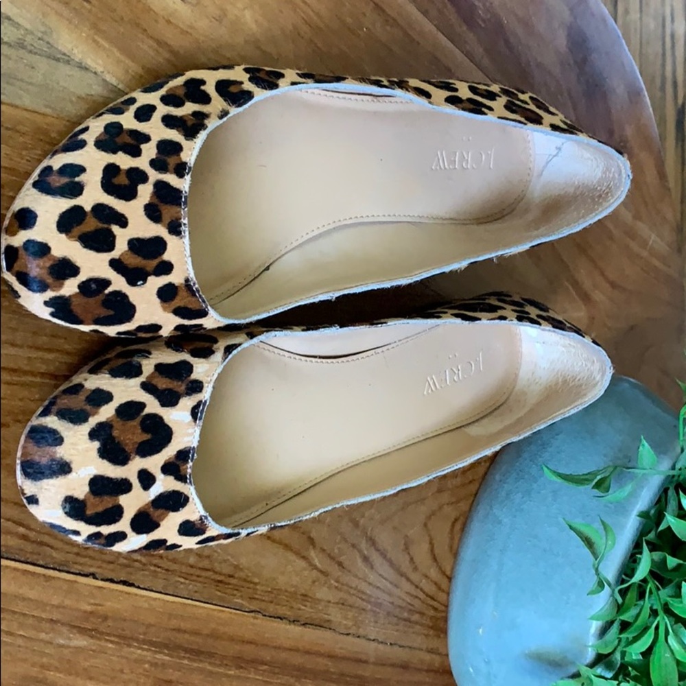 Jcrew Animal print shoes